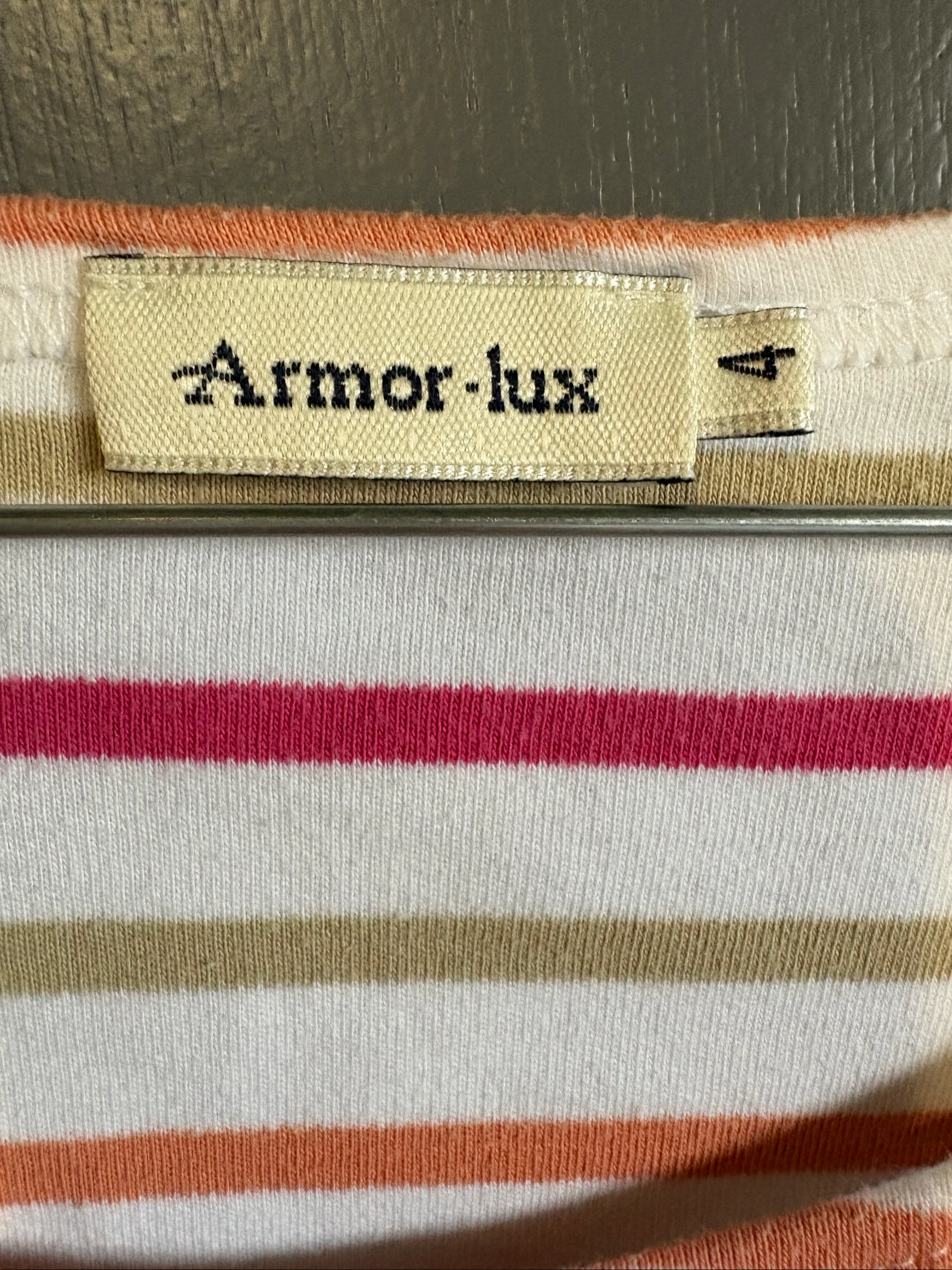 Camiseta a rayas Armor-Lux rosa T.L – photo 3